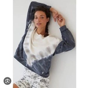 Free People Tie Dye Ombré Crewneck Sweatshirt